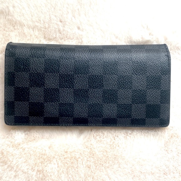 Louis Vuitton Brazza Damier Graphite Long Bifold Wallet - Authentic - Picture 6 of 15